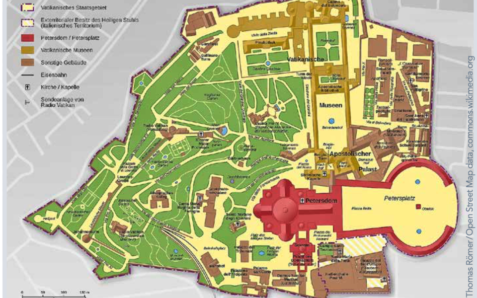 Karte Vatikanstadt