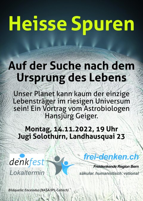 Plakat Denkfest Lokaltermin Bern 14. Nov 2022
