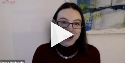 Emma Hodcroft, Gast im ersten Denkfest Short