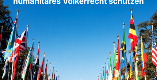 "Nein" zur Neutraltitätsinitiative - humanistisches Völkerrecht schützen.